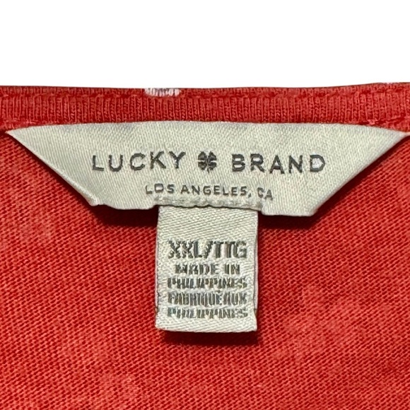 LUCKY BRAND Square Neckline Boho Floral Print Long Sleeve Puff Shoulder Blouse - Picture 9 of 10